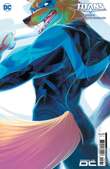 TITANS #6 CVR G SWEENEY BOO BEAST WORLD CARD STOCK VAR Signed by Sweeney Boo w/COA