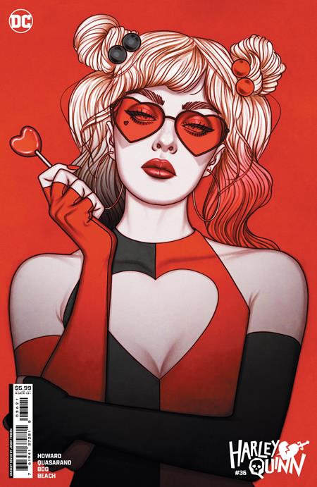 HARLEY QUINN #36 CVR B JENNY FRISON CARD STOCK VAR Signed by Sweeney Boo w/COA