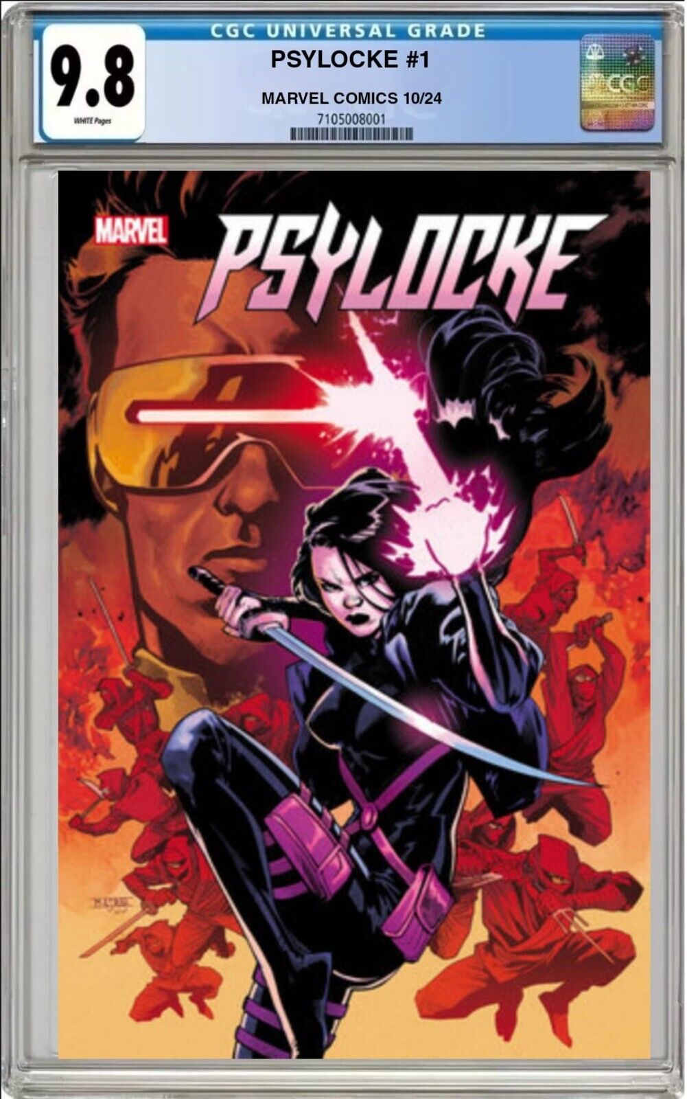 PSYLOCKE #1 MARVEL 2024 MAIN COVER MAHMUD ASRAR CGC 9.8 NM PRESALE