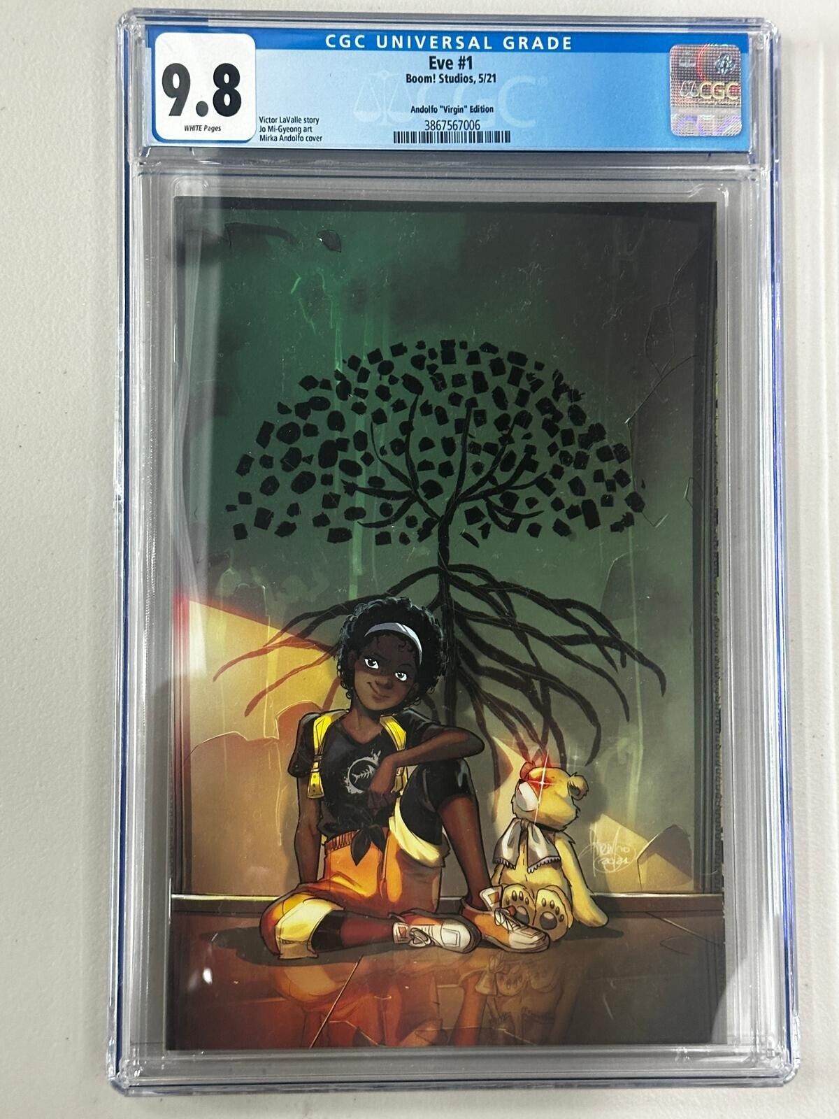 EVE #1 BOOM! STUDIOS 2021 1:10 Mirka Andolfo Virgin Variant Cover CGC 9.8 NM/MT