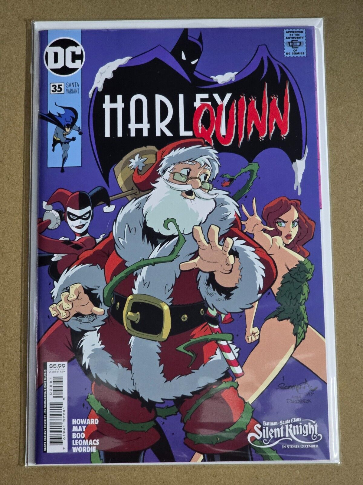 HARLEY QUINN #35 DC COMICS 2023 SOMMARIVA AND MCCAIG SANTA HOMAGE VARIANT NM