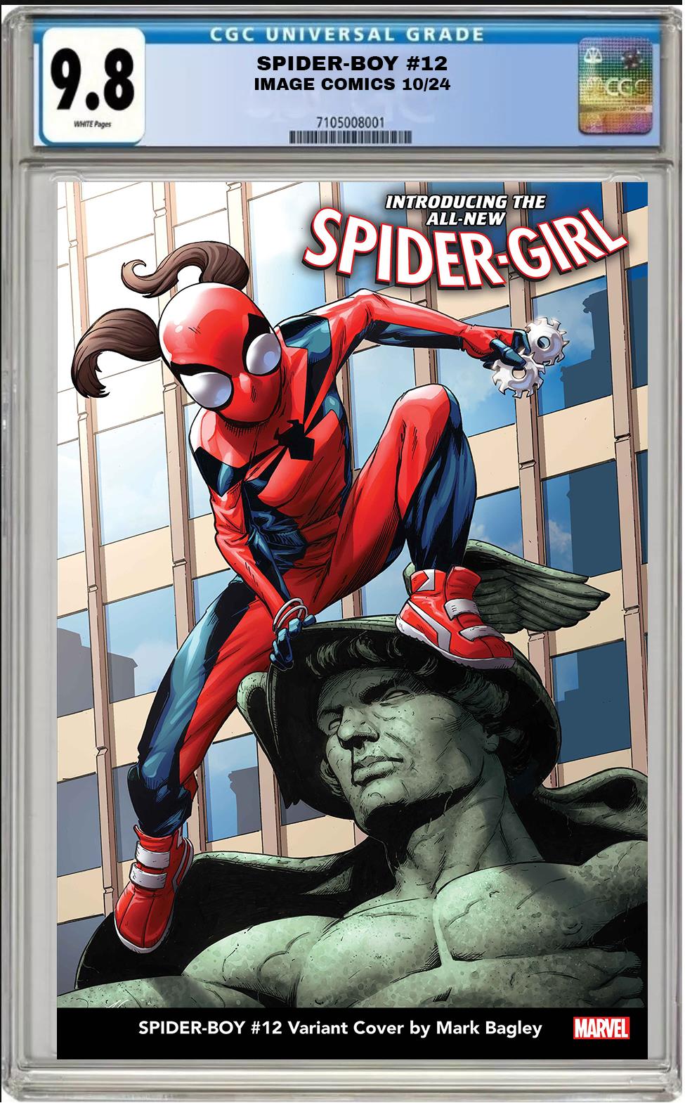 SPIDER-BOY #12 MARVEL MARK BAGLEY VARIANT 2024 CGC 9.8 NM PRESALE 10/23