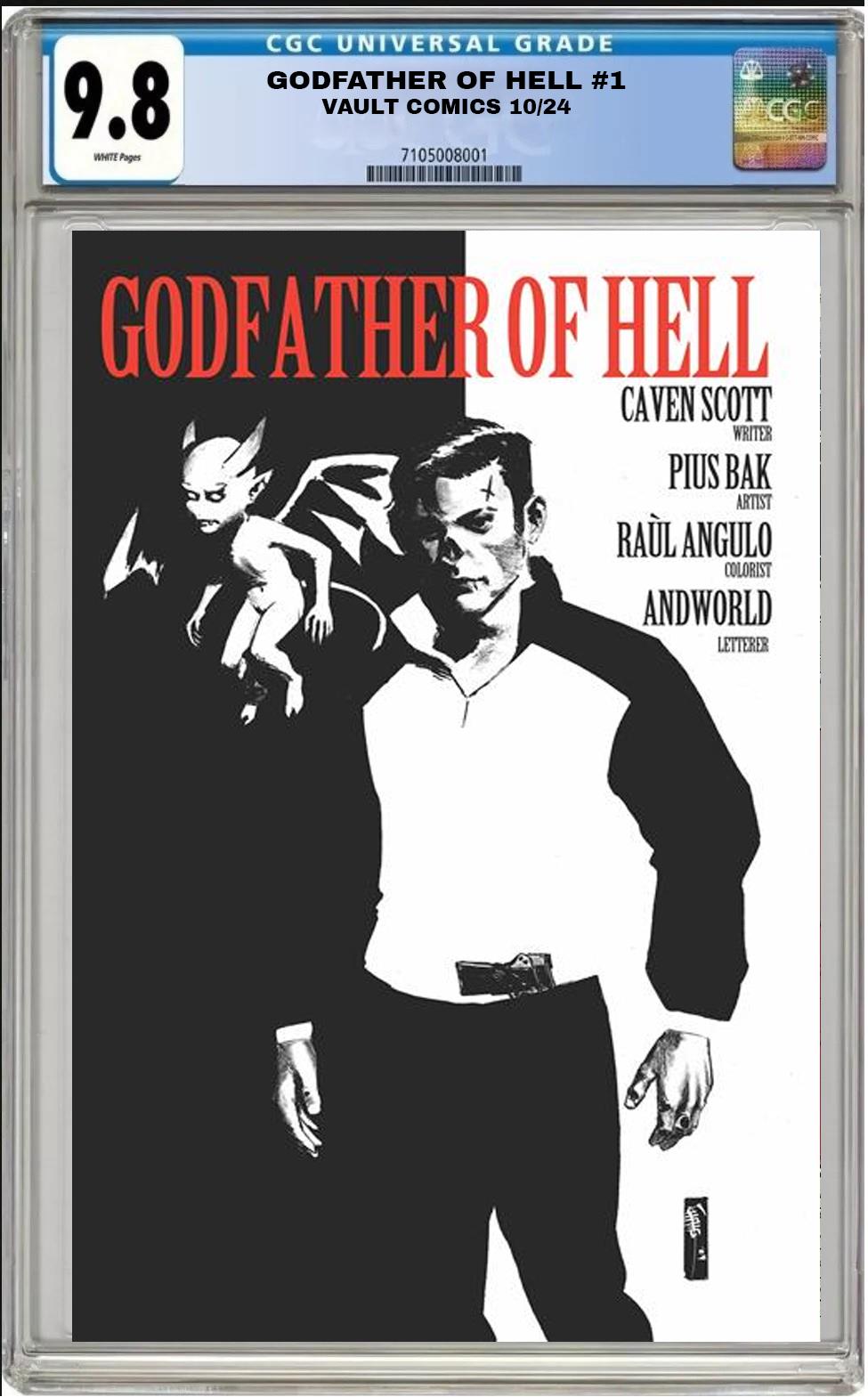 GODFATHER OF HELL #1 VAULT 1:15 SHEHAN SCARFACE HOMAGE VARIANT CGC 9.8 PRESALE