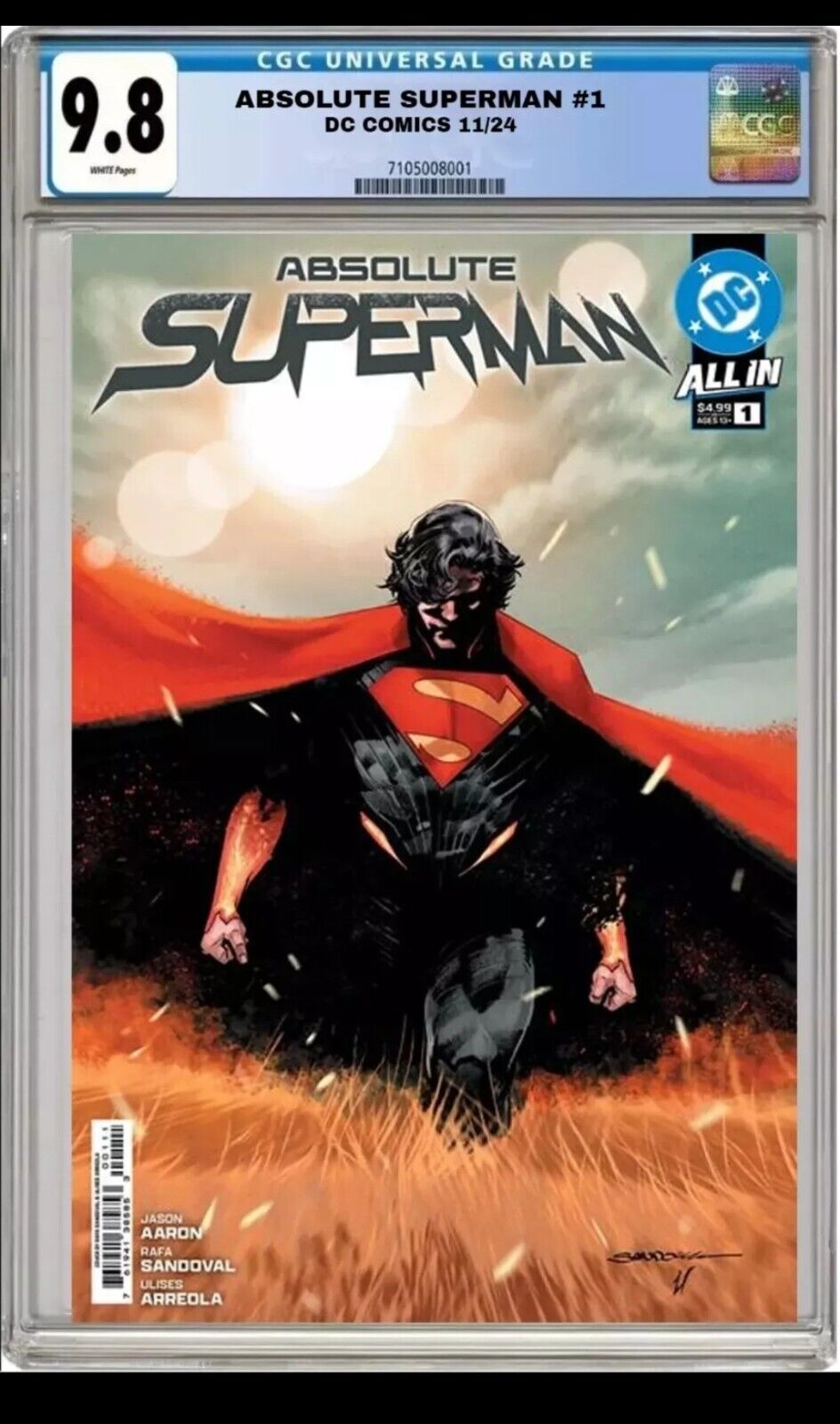 CGC PACK OF 3 BOOKS ABSOLUTE BATMAN #1, ABSOLUTE WONDER WOMAN #1, SUPERMAN #1