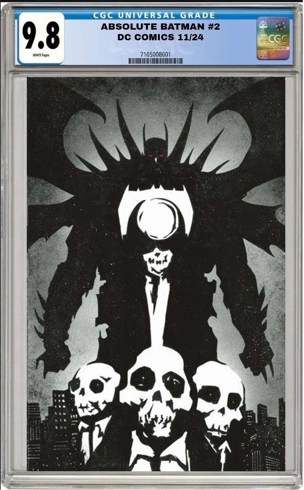 ABSOLUTE BATMAN #2 DC CVR D 1:25 JEFFREY ALAN LOVE VAR CGC 9.8 NM PRESALE 11/27