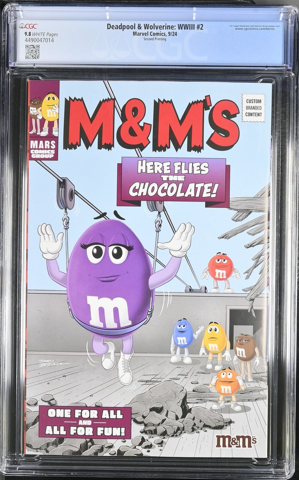 DEADPOOL WOLVERINE WWIII #2 SECOND PRINT MARVEL 2024 CGC 9.8 NM 2ND