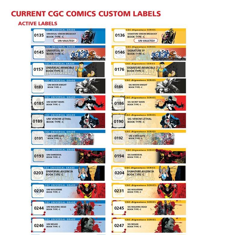 CGC CUSTOM LABEL DC/MARVEL SERVICE ADD-ON FOR GRADED PRESALES w/P AND P COMICS