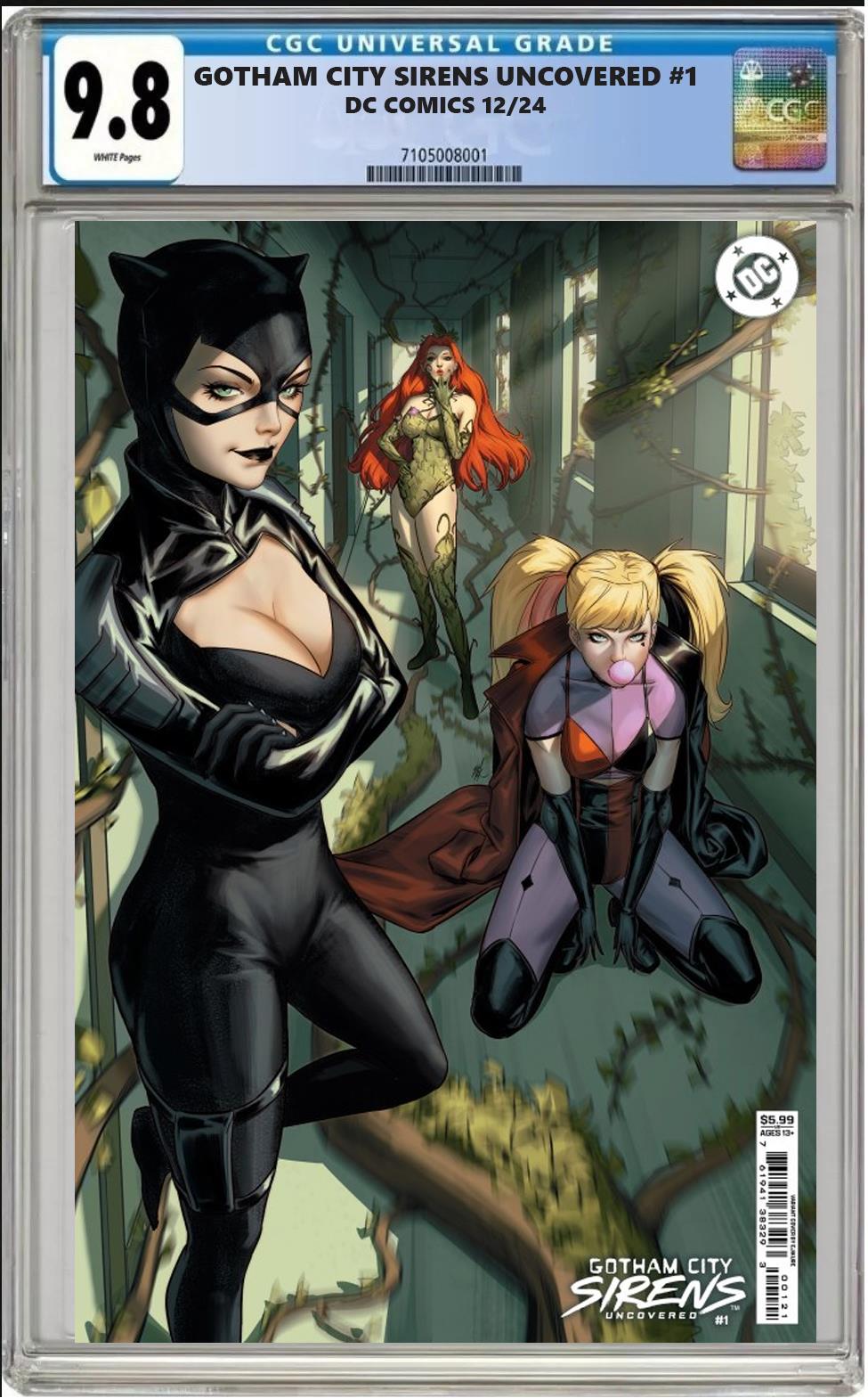 GOTHAM CITY SIRENS UNCOVERED #1 DC EJIKURE VARIANT CGC 9.8 NM PRESALE 12/11
