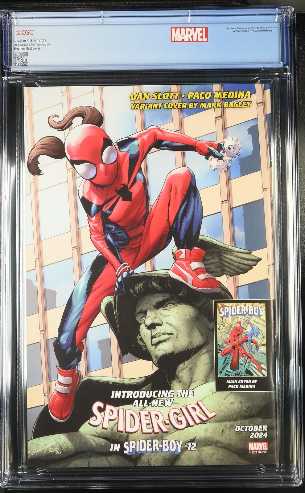 WOLVERINE REVENGE 2 MARVEL 2024 STEPHEN PLATT VARIANT CGC 9.8 NM W/ CUSTOM LABEL