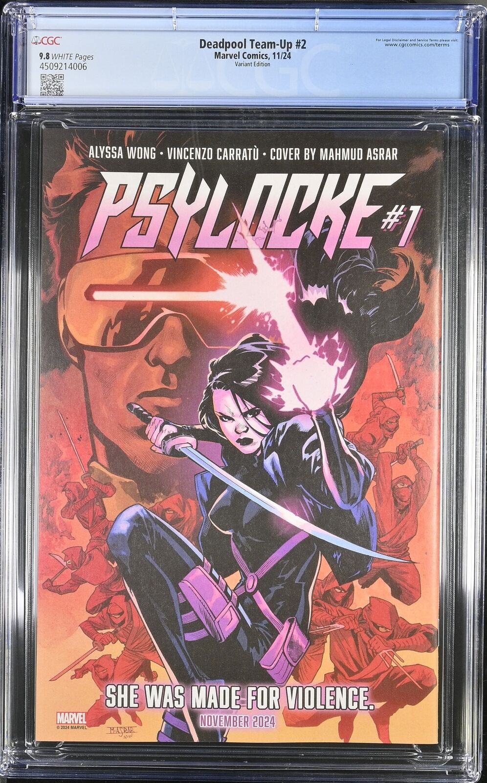 DEADPOOL TEAM-UP #2 MARVEL COMICS 2024 LIEFELD VARIANT COVER CGC 9.8 NM/MT