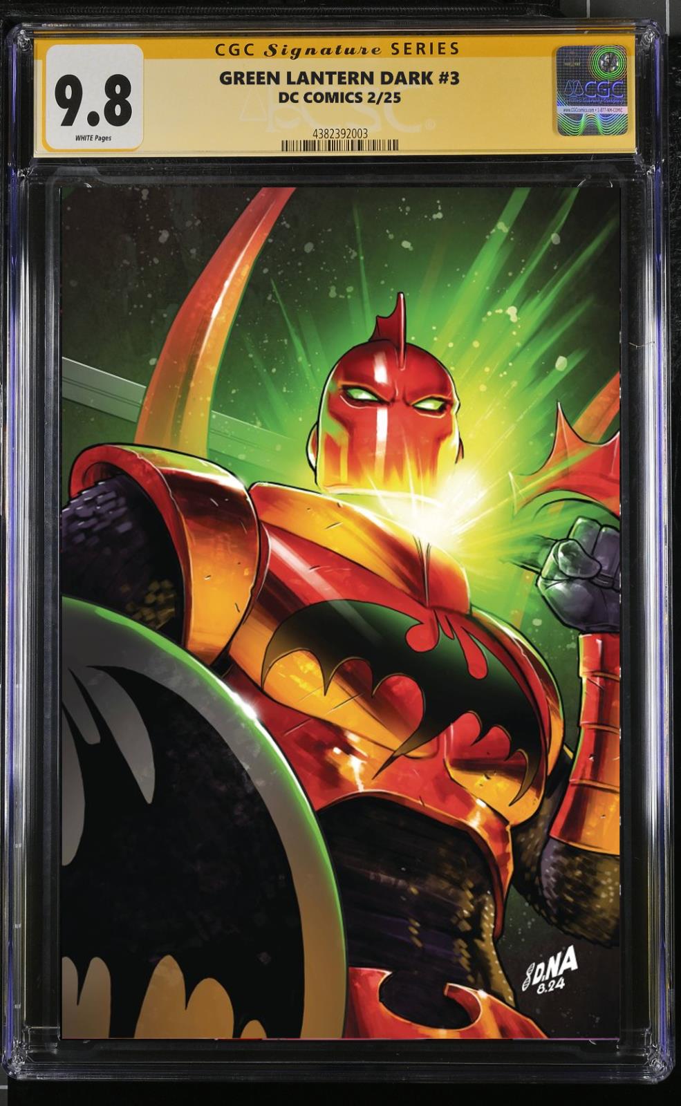 GREEN LANTERN DARK #3 CGC SS 9.8/RAW DAVID NAKAYAMA PRIVATE SIGNING PRESALE 3/25