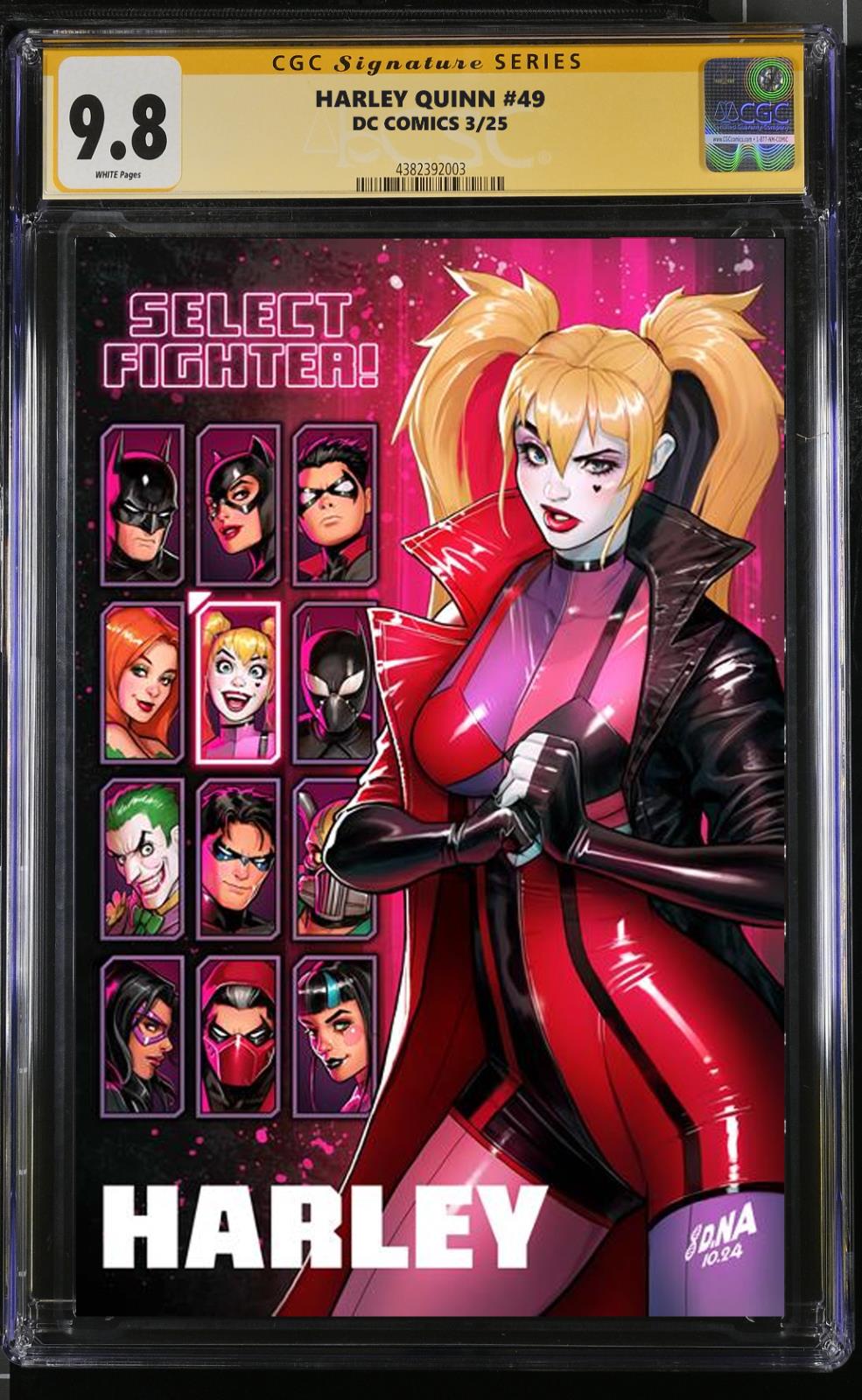 HARLEY QUINN #49 CGC SS 9.8/RAW DAVID NAKAYAMA PRIVATE SIGNING PRESALE 3/25 NM