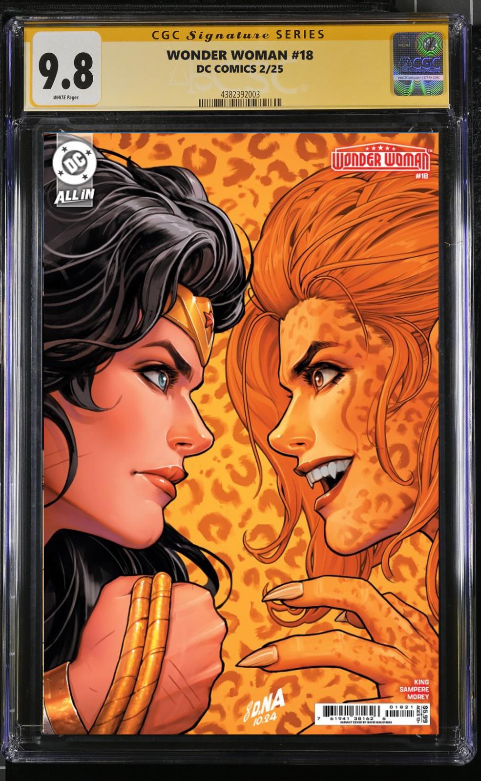 WONDER WOMAN #18 CGC SS 9.8/RAW DAVID NAKAYAMA PRIVATE SIGNING PRESALE 3/25 NM