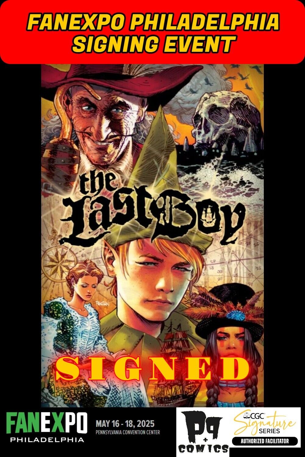 THE LAST BOY #1 BOOM! STUDIOS RAW W/COA FANEXPO DAN PANOSIAN SIGNED PRESALE NM
