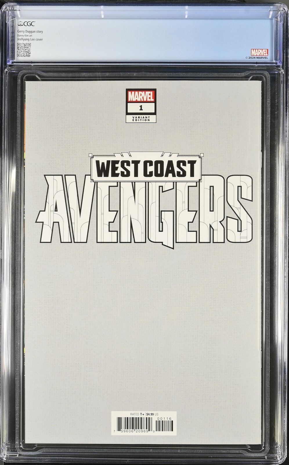 WEST COAST AVENGERS #1 1:50 JEEHYUNG LEE VIRGIN VARIANT CGC 9.8 NM CUSTOM LABEL