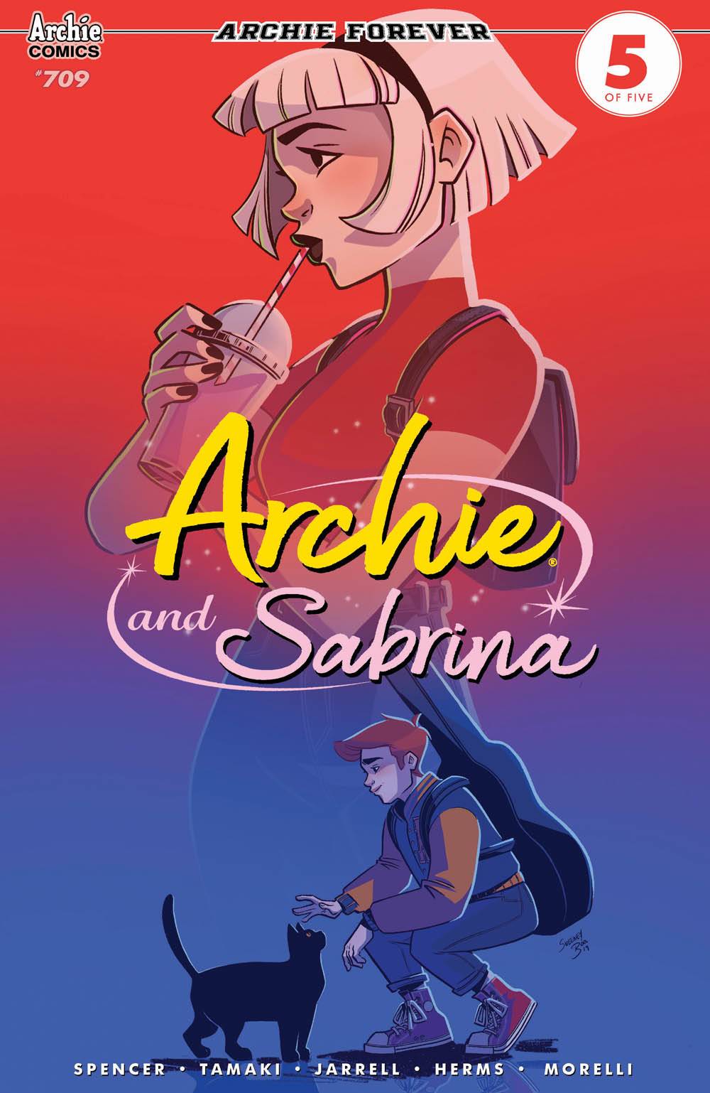 ARCHIE #709 (ARCHIE & SABRINA PT 5) CVR C BOO Signed by Sweeney Boo w/COA