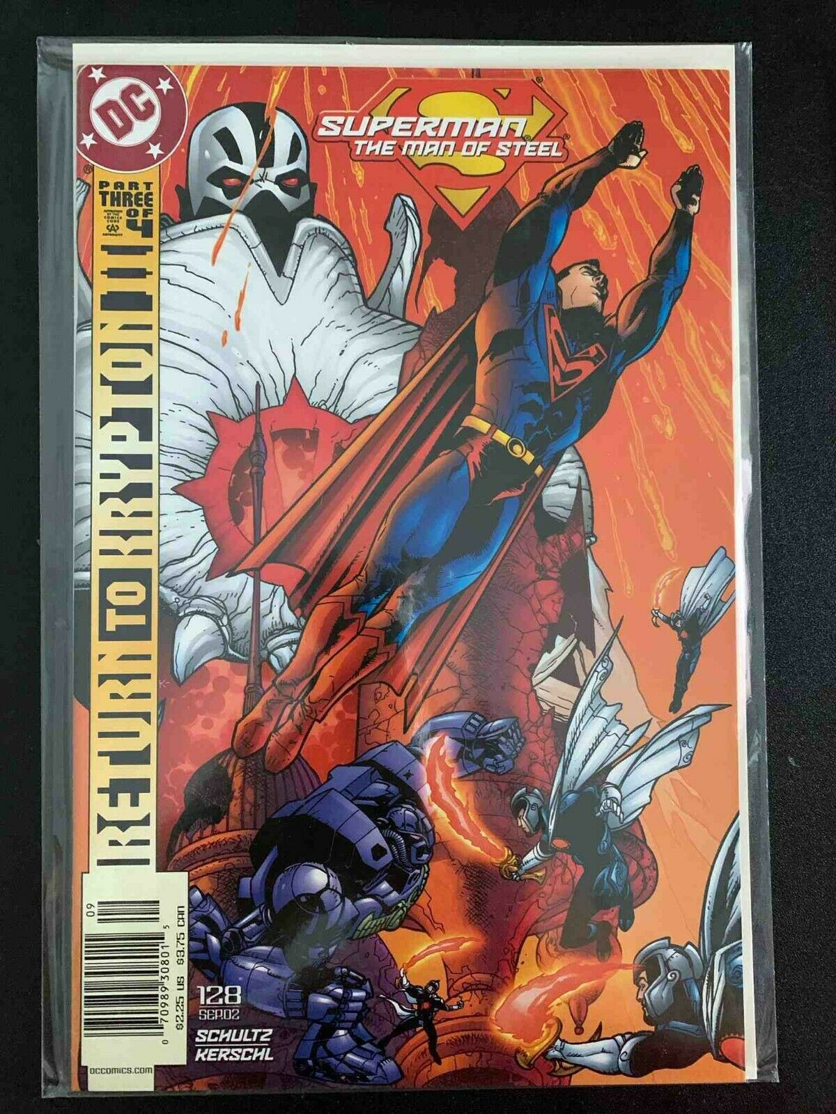 Superman Man Of Steel #128 Dc Comics 2002 Nm+ Newsstand