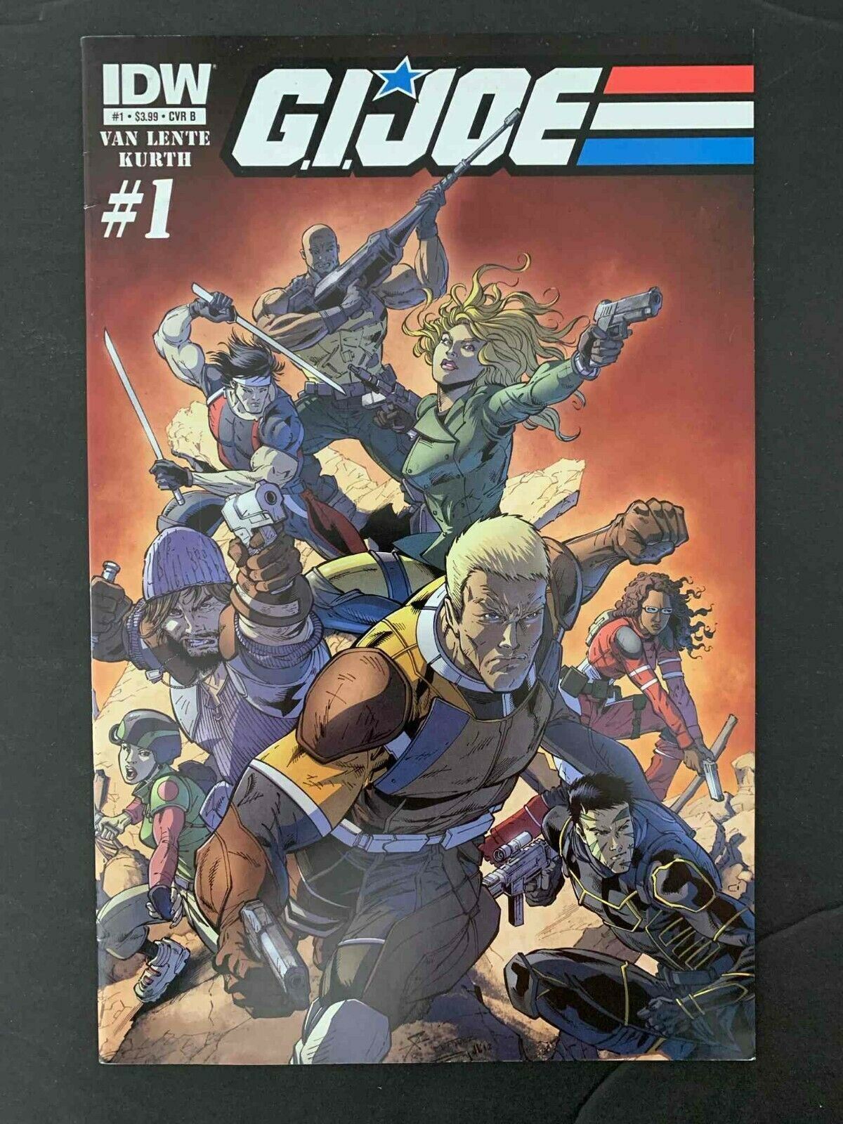 Gi Joe #1B (Volume 3 ) Idw Comics 2013 Vf/Nm Kurth Variant Cover