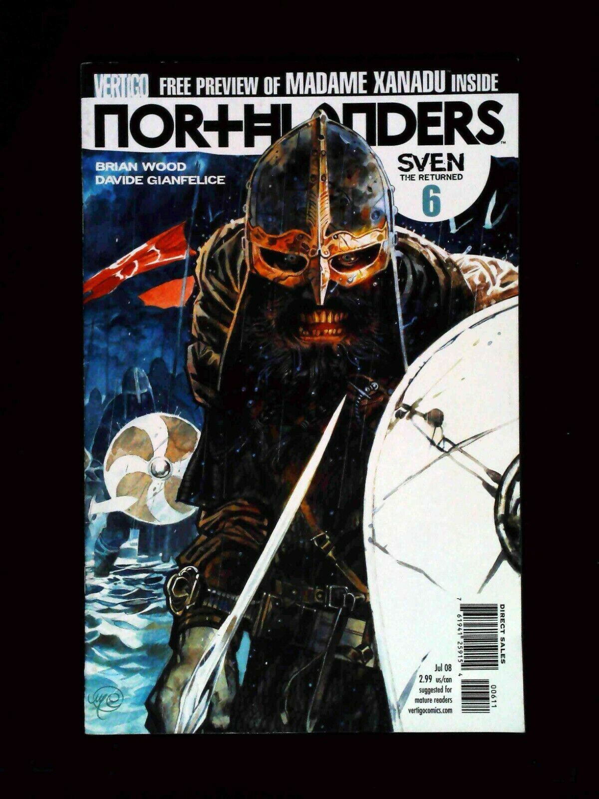Northlanders #6 Dc/Vertigo Comics 2008 Vf+
