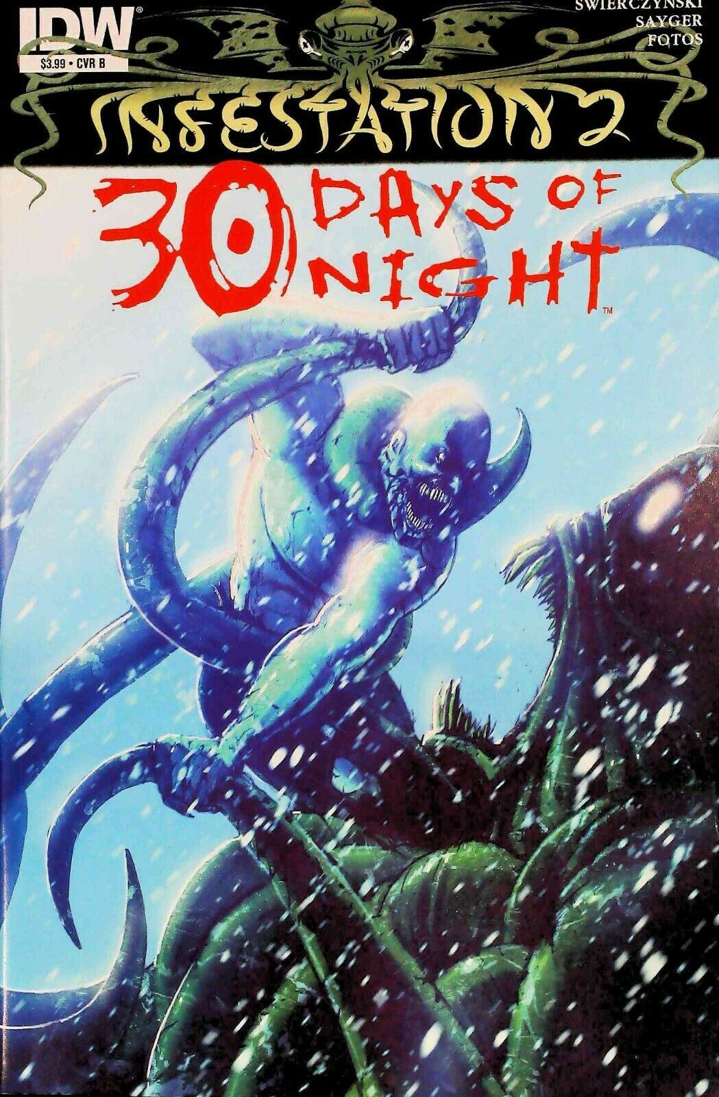 Infestation 30 Days Of Night #0B Idw Comics 2012 Nm Variant Cover