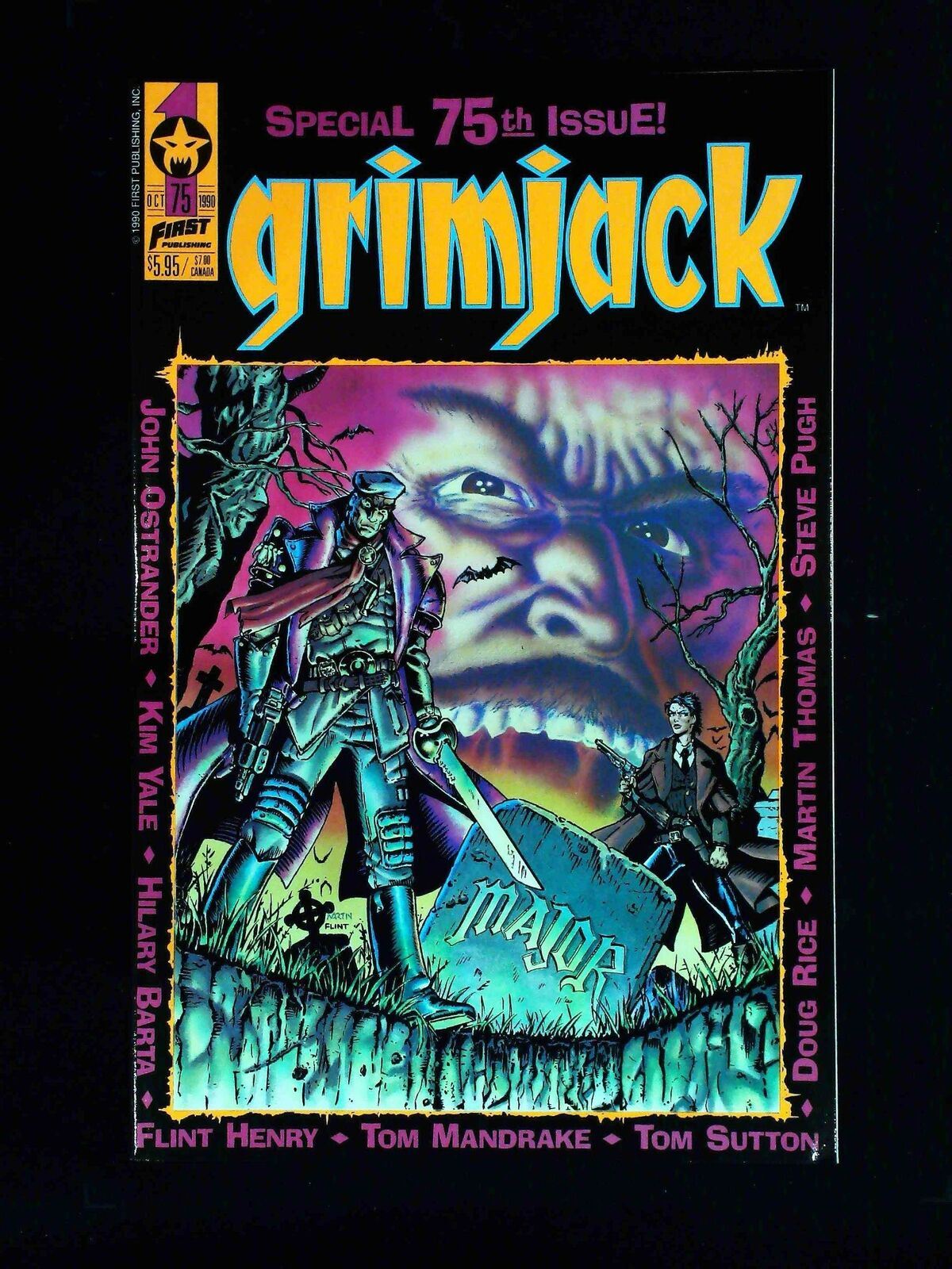 Grim Jack #75 First Publishing Comics 1990 Nm-