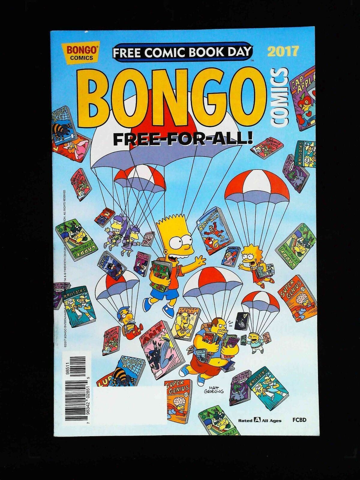 Bongo Comics Free For All #2017 Bongo Comics 2017 Vf+ Fcbd