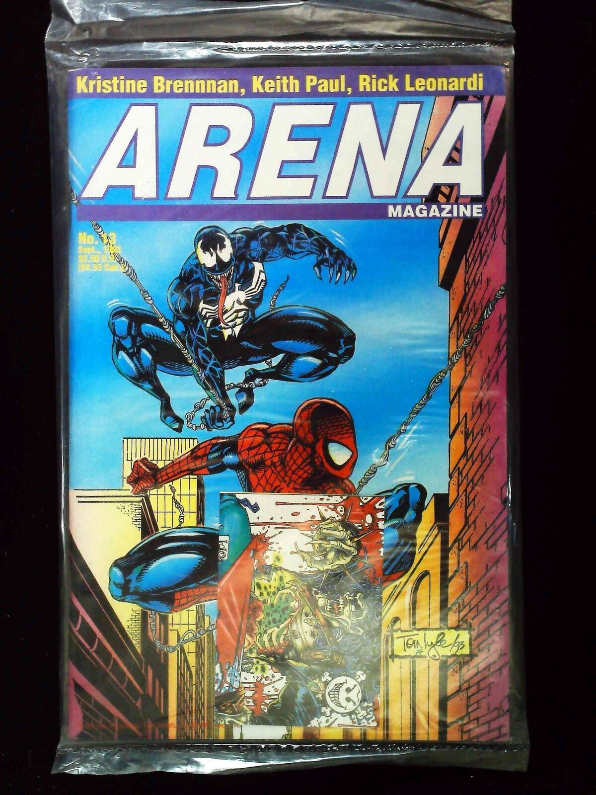 Arena Magazine #13P Arena Comics 1993 Vf/Nm Poly Bagged