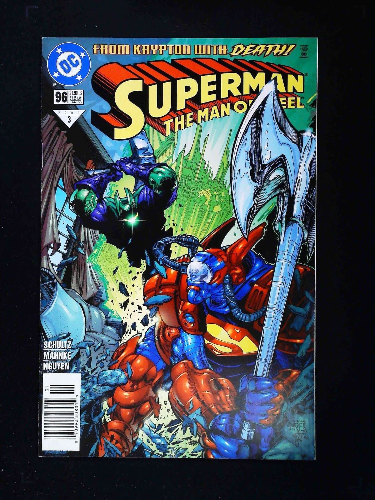 Superman The Man Of Steel #96 Dc Comics 2000 Vf/Nm Newsstand