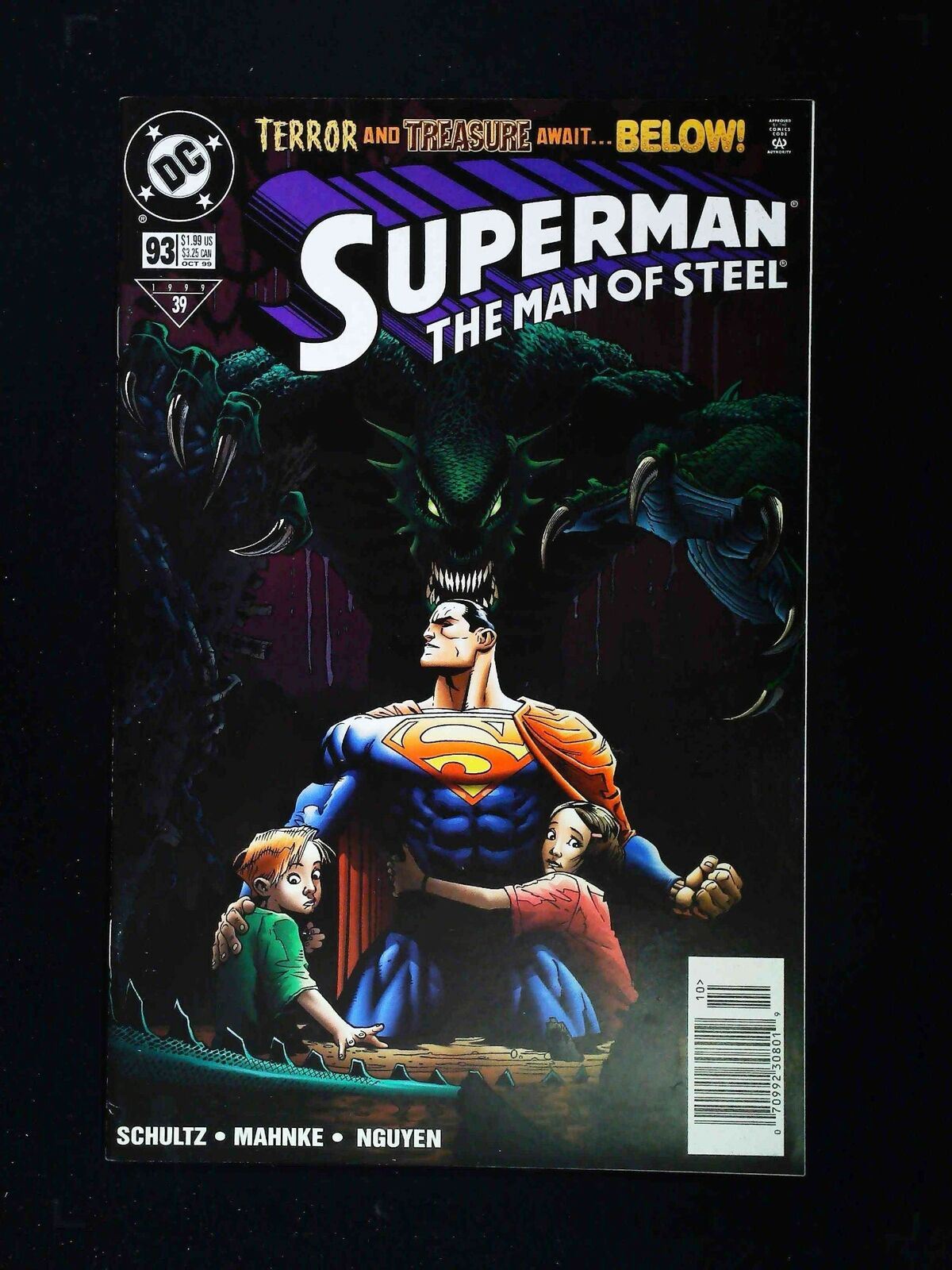 Superman The Man Of Steel #93 Dc Comics 1999 Nm- Newsstand