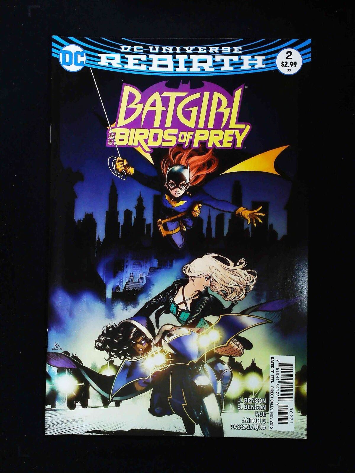 Batgirl And The Bird Of Prey #2B Dc Comics 2016 Vf+ Shirahama Variant Cover