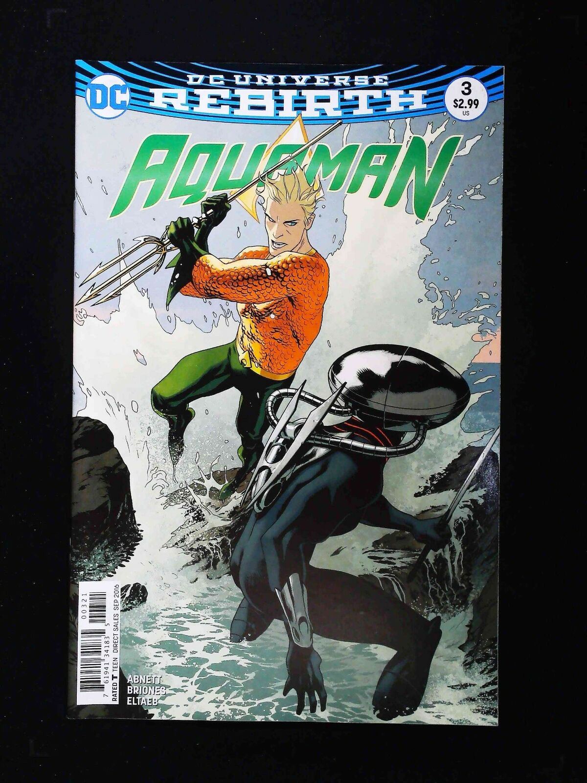 Aquaman #3B (6Th Series) Dc Comics 2016 Nm- Middleton Variant Cover