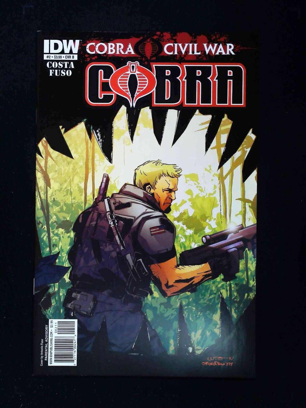 Cobra #2B Idw Comics 2011 Nm Fuso Variant