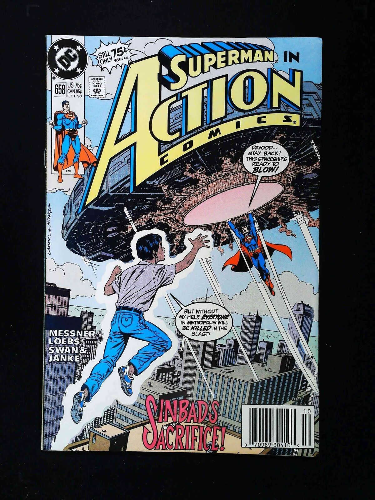 Action Comics #658 Dc Comics 1990 Vf+ Newsstand