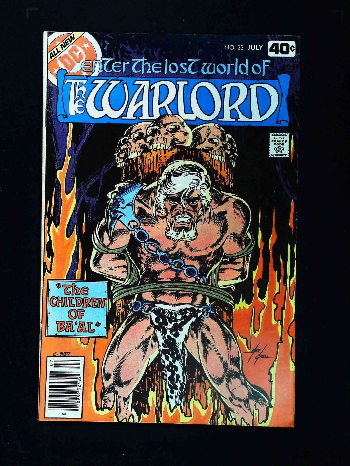 Warlord #23 Dc Comics 1979 Vf- Newsstand