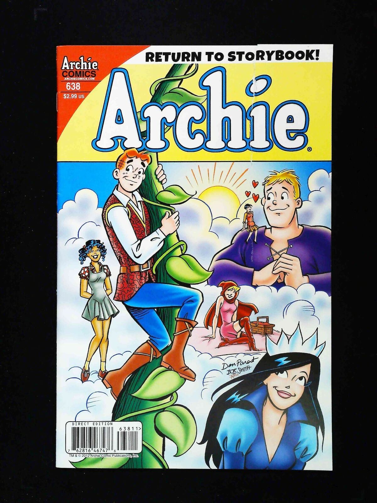Archie #638 (Archie 1943) Archie Comics 2012 Vg+ Tear On The Cover Page
