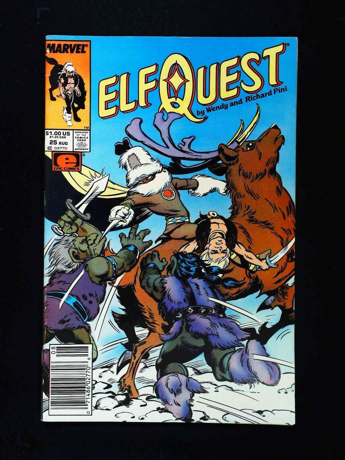 Elfquest #25 Marvel Comics 1987 Vf Newsstand