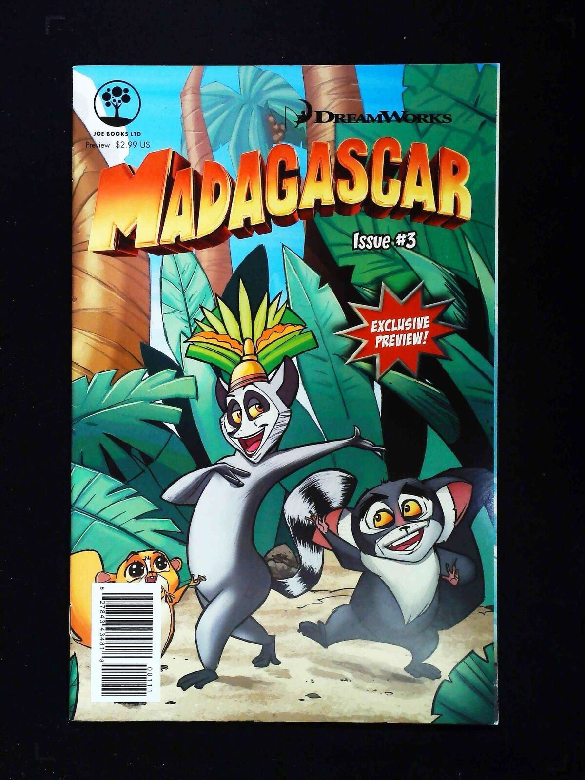Dreamworks Madagascar #3 Joe Books Inc. Comics 2016 Vf/Nm