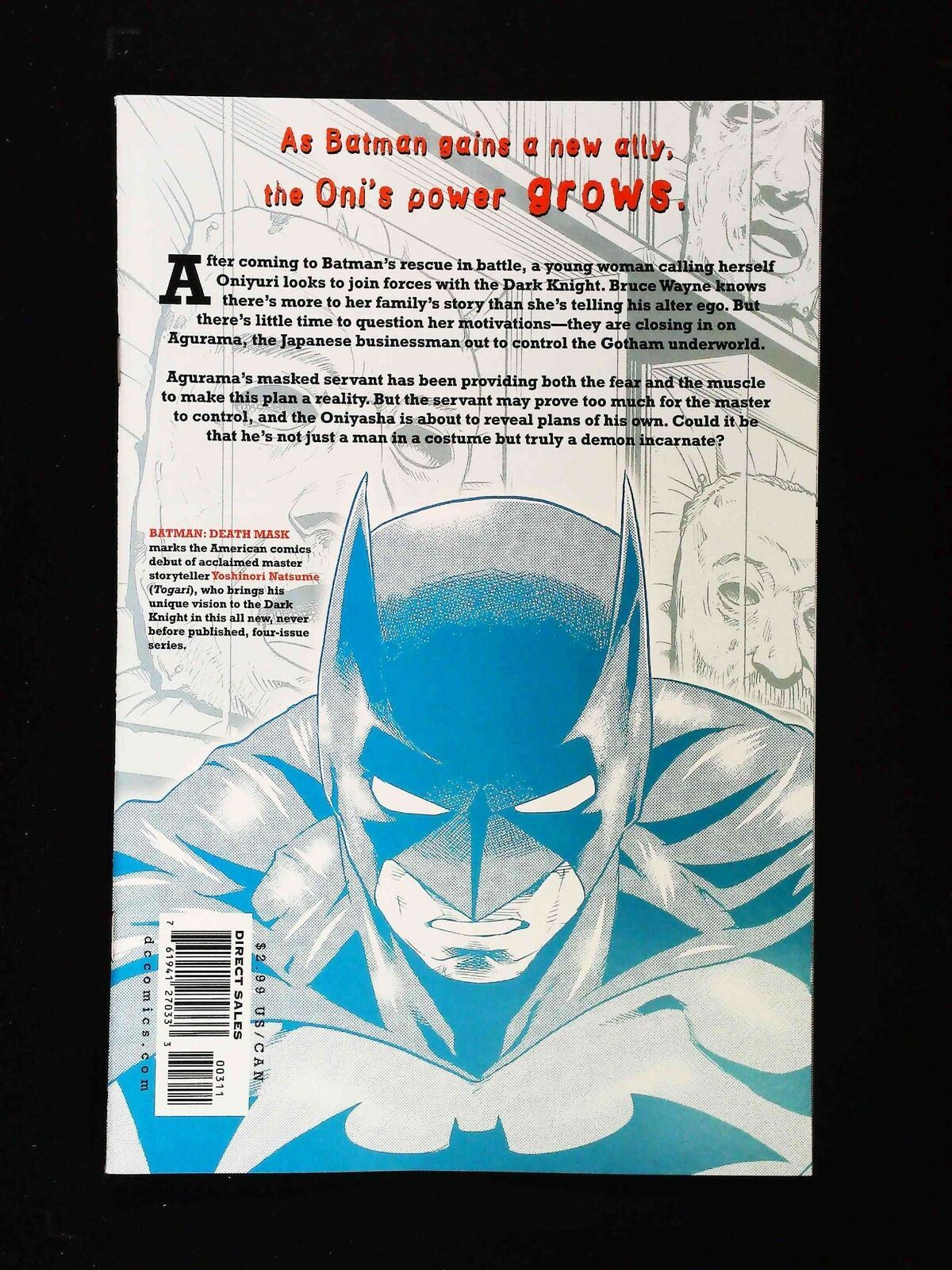 Batman Death Mask #3 Dc/Cmx Comics 2008 Nm-