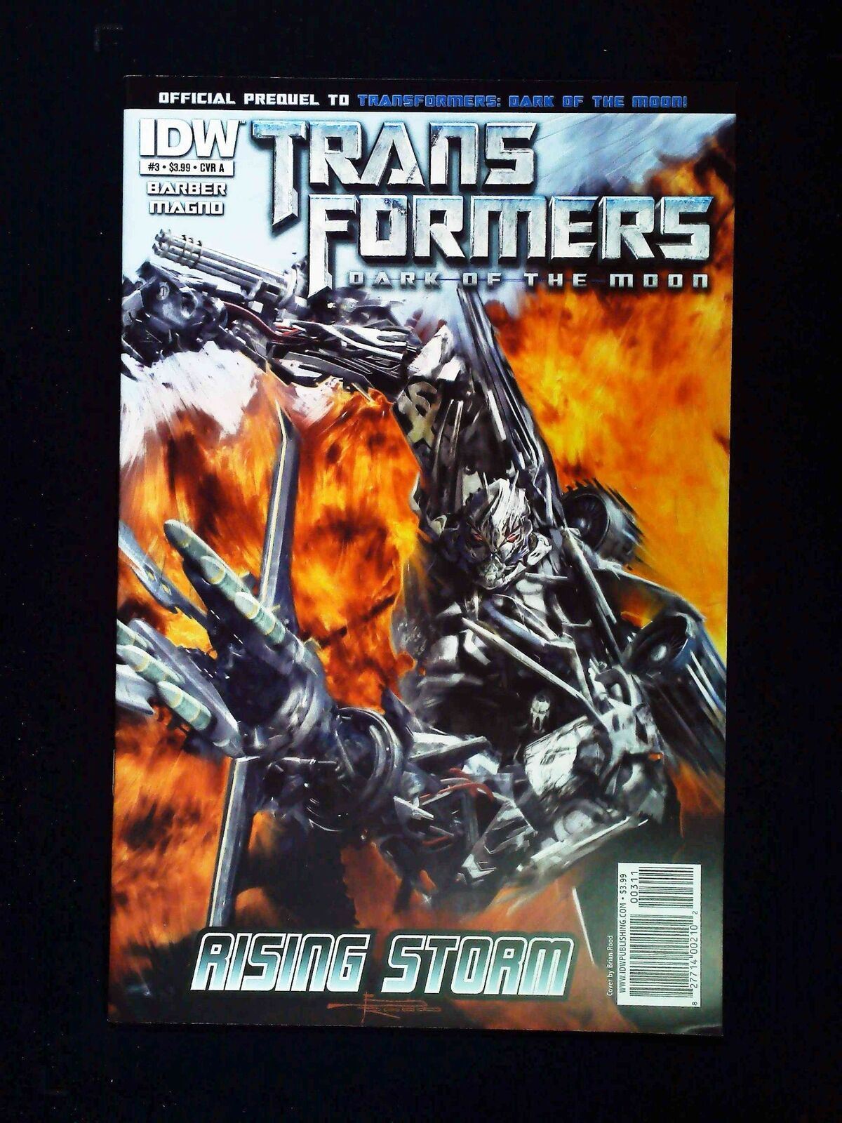 Transformers Dark Of The Moon Rising Storm #3 Idw Comics 2011 Nm