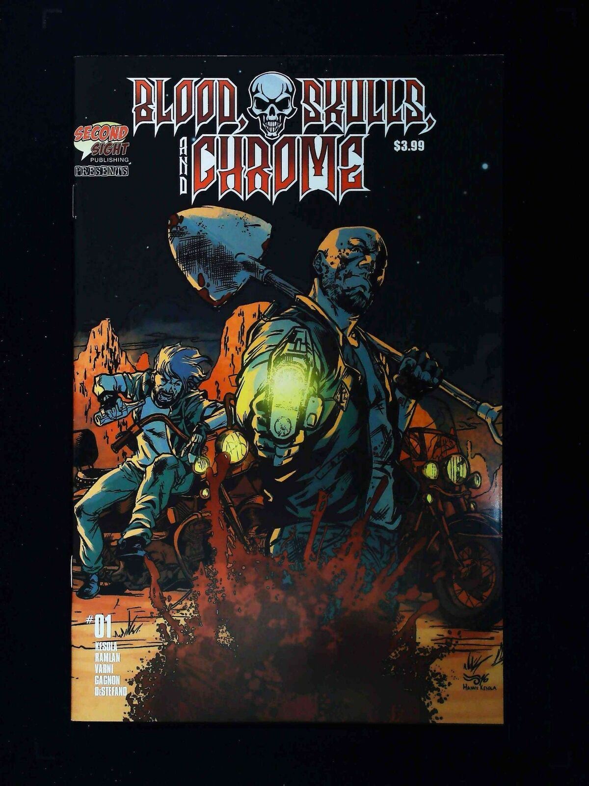 Blood Skulls And Chrome #1 Second Sight Comics 2021 Nm-