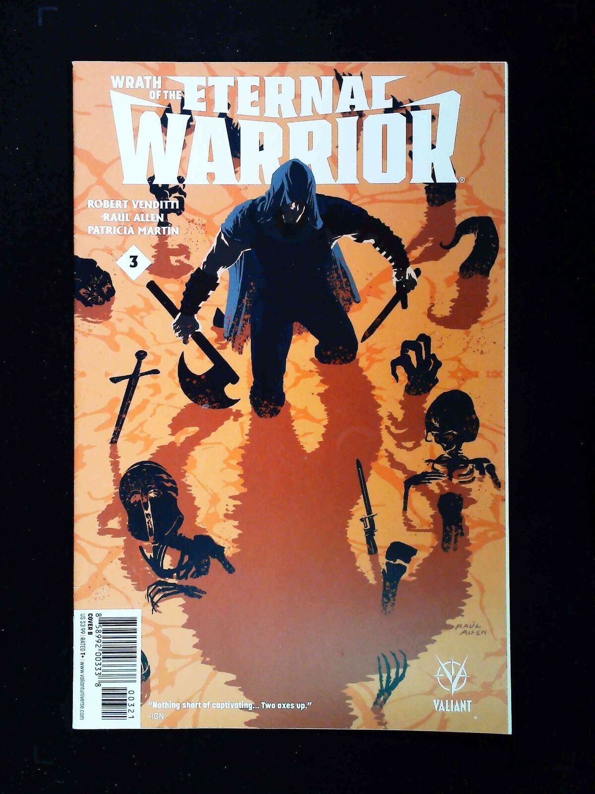 Eternal Warrior #3B Valiant Comics 2016 Vf+ Allen Variant
