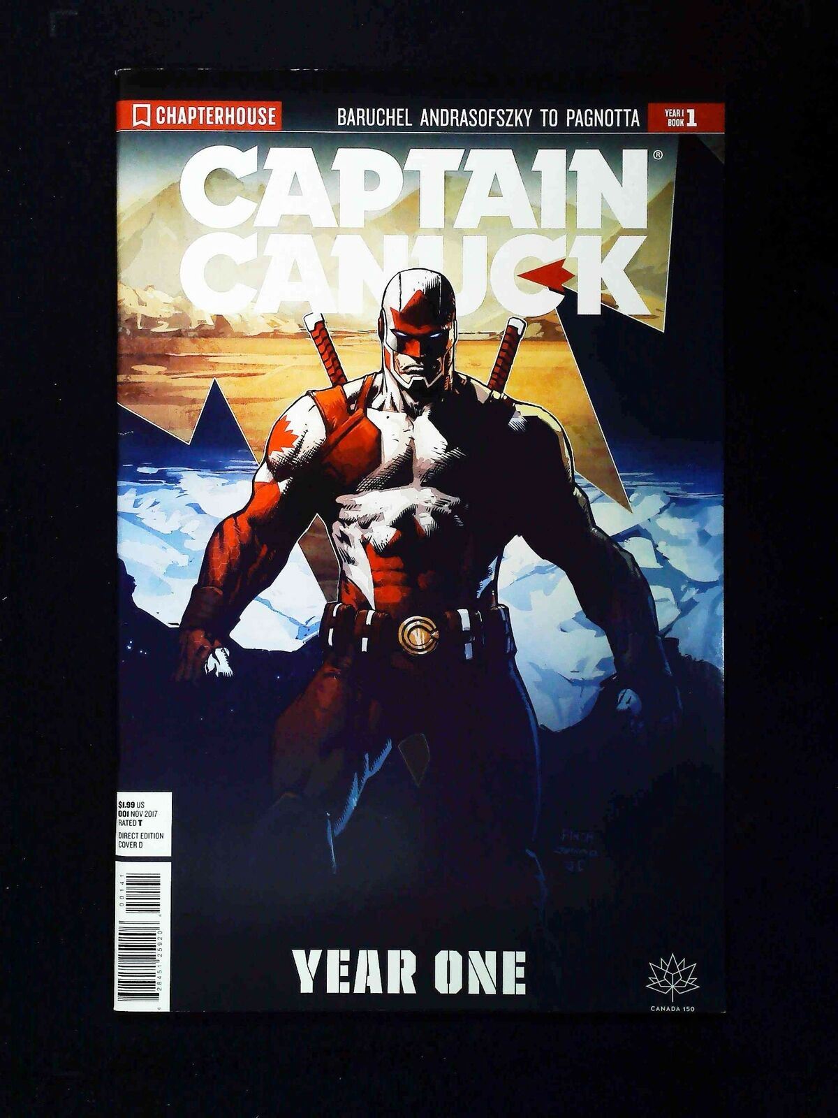 Captain Canuck Year One #1 Chapterhouse Comics 2017 Vf/Nm Finch Variant