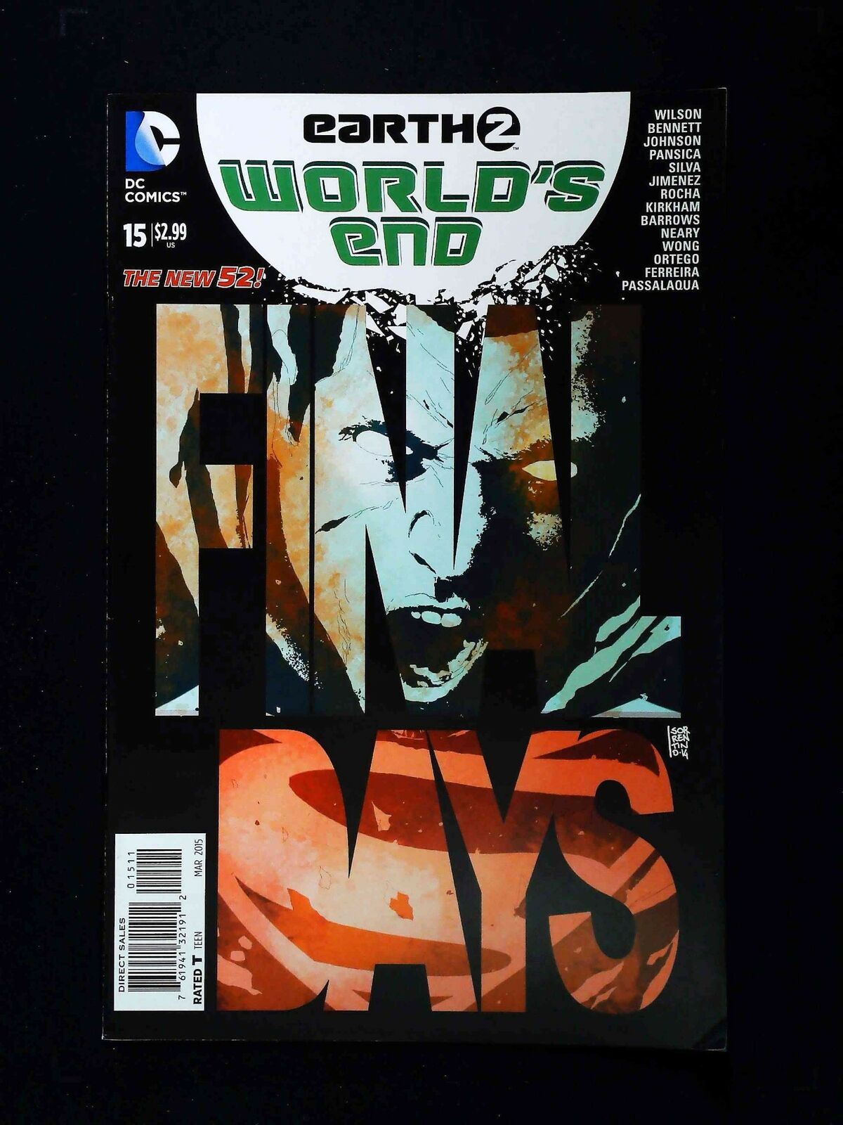 Earth 2 World'S End #15 Dc Comics 2015 Vf+
