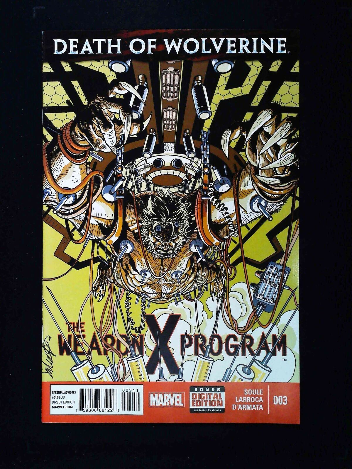 Death Of Wolverine The Weapon X Program #3 Marvel Comics 2015 Nm-