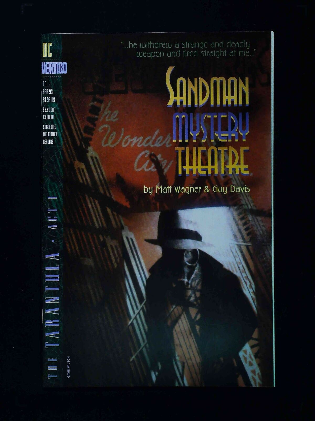 Sandman Mystery Theatre #1 Dc/Vertigo Comics 1993 Vf/Nm
