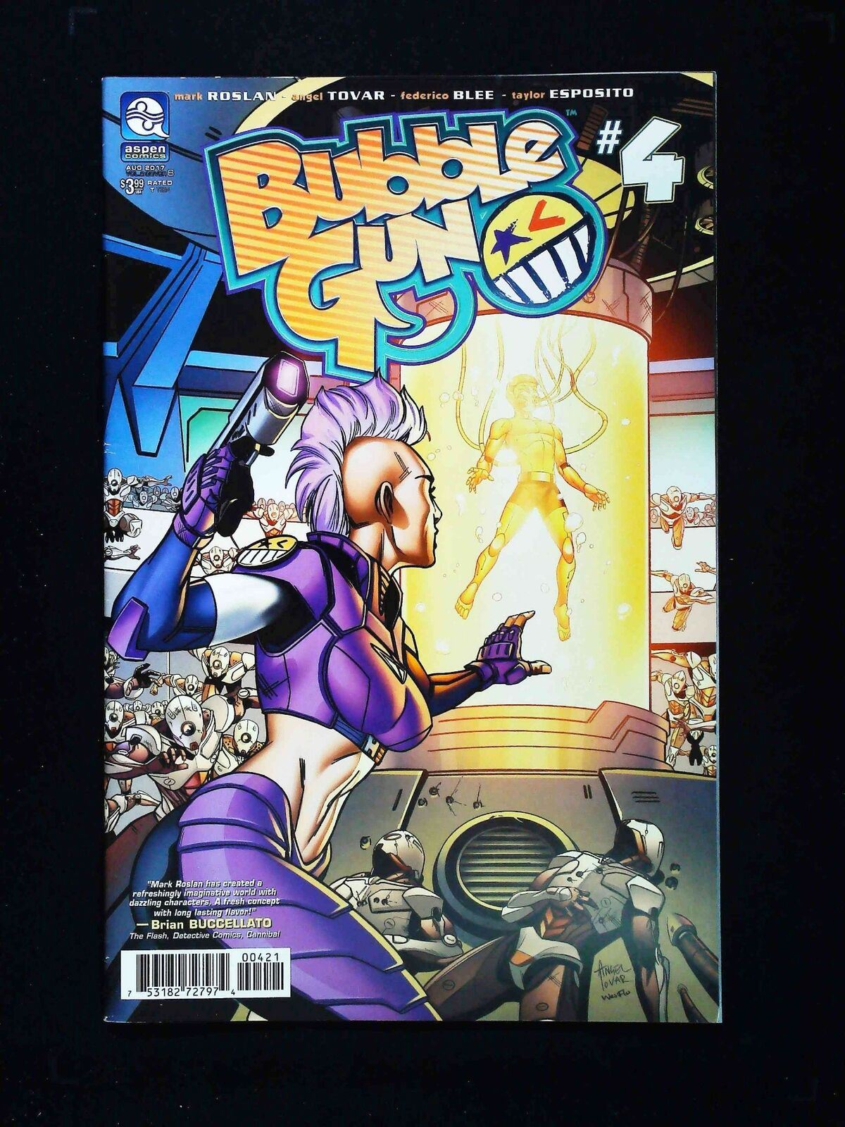 Bubblegun #4B Vol. 2 Aspen Comics 2017 Vf/Nm Tovar Variant