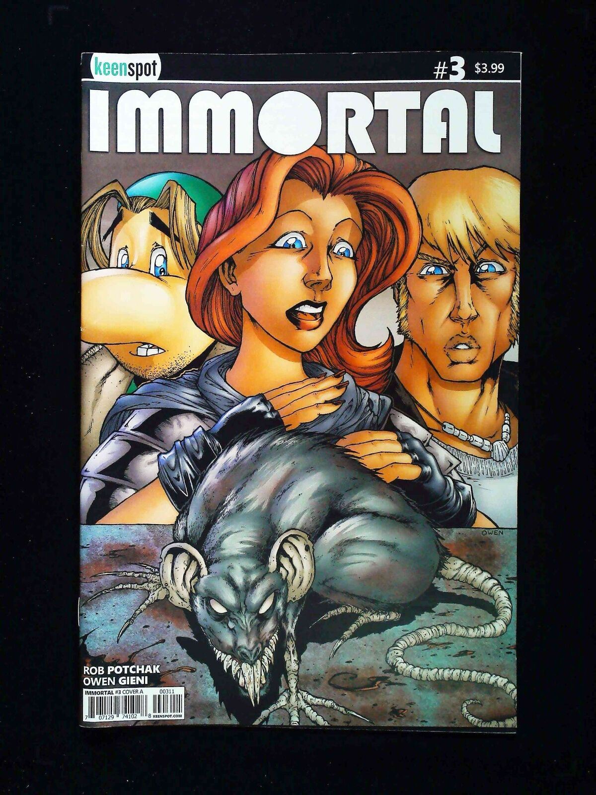 Immortal #3B Keenspot Comics 2017 Vf/Nm