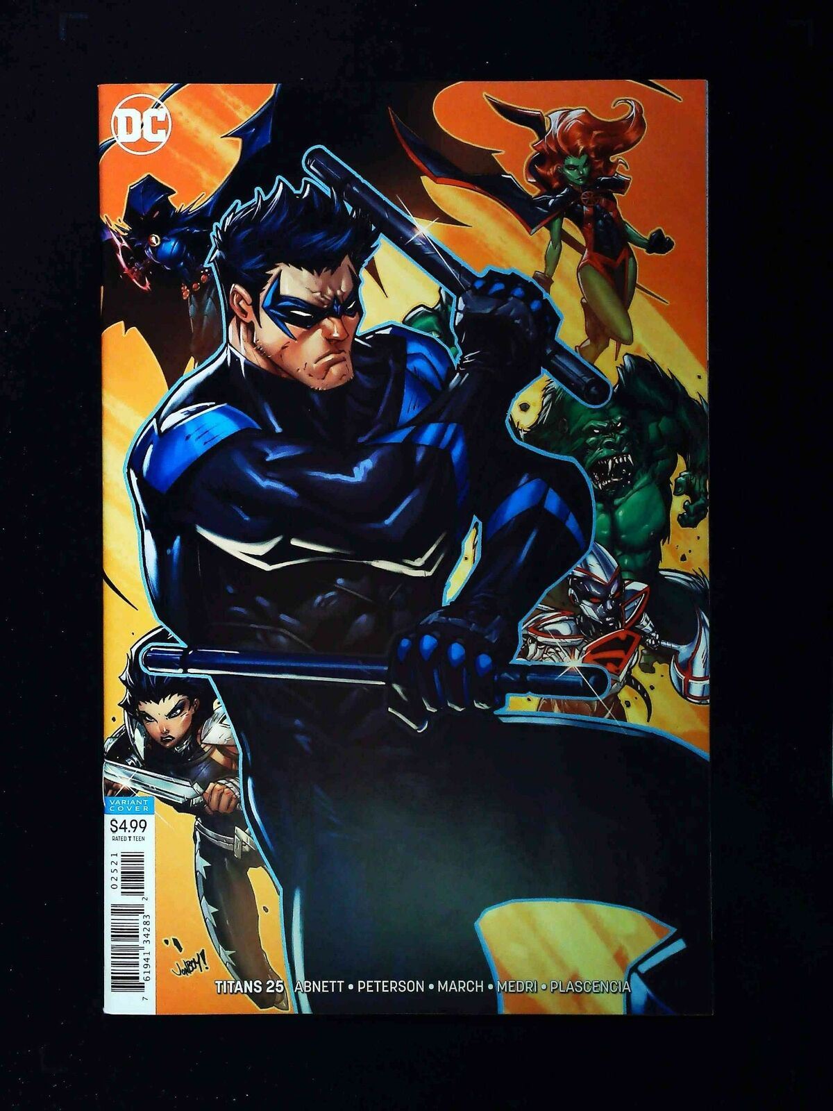 Titans #25B (3Rd Series) Dc Comics 2018 Nm+ Cover By Jonboy Meyers