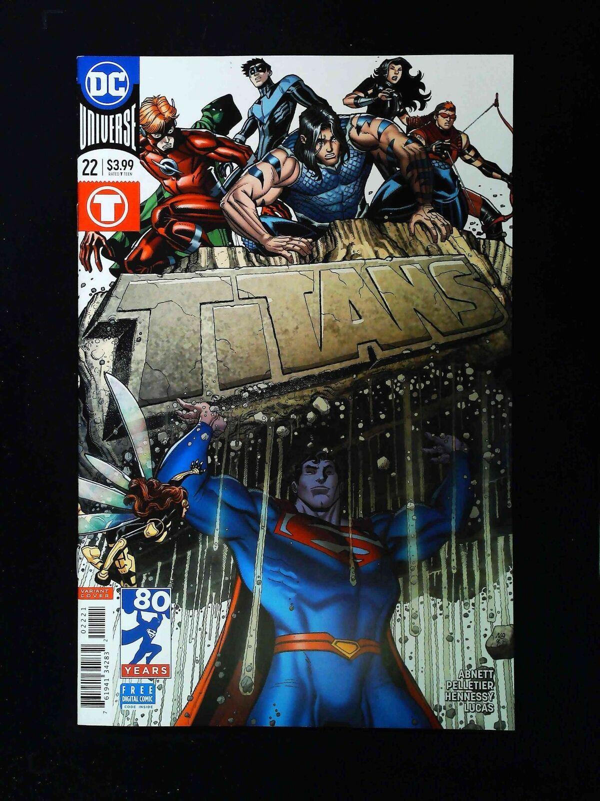 Titans #22B (3Rd Series) Dc Comics 2018 Nm Cover By Nick Bradshaw
