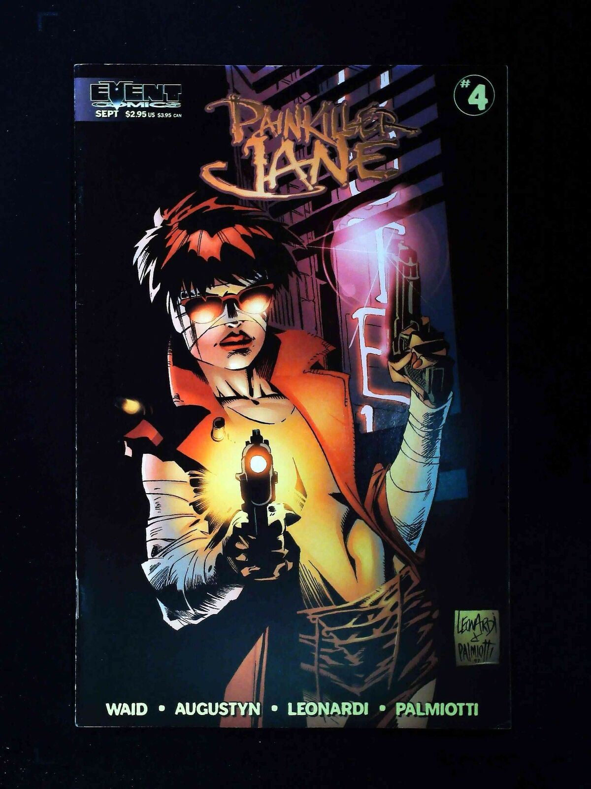 Painkiller Jane #4B Event Comics 1997 Vf+ Quesada And Palmoitti Variant